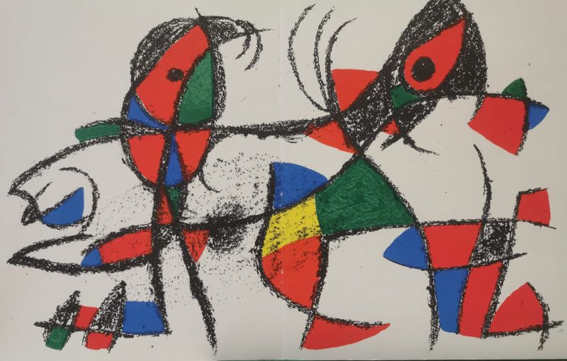 Miro Lithographe II (planche 10) (Farblithographie) - Joan  MIRO