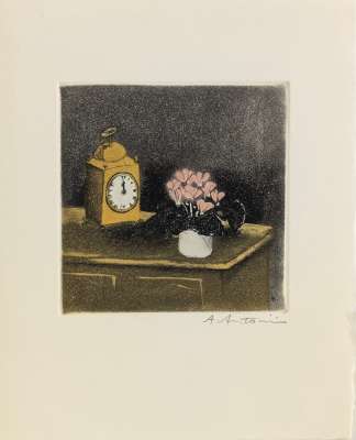 Carte de Voeux - Galerie Michel (Paris) (Etching and aquatint) - Annapia ANTONINI