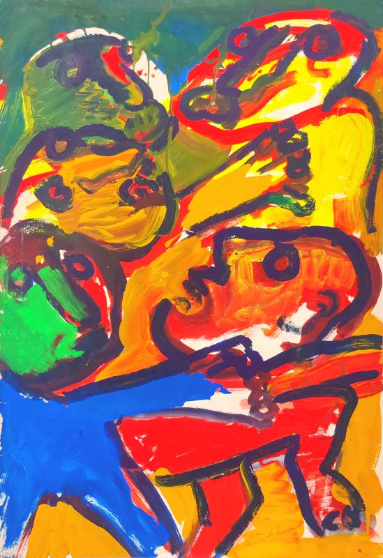 Sans titre (Gouache (moderne)) - Bengt LINDSTROM