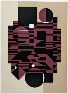 Elbrouz (Sérigraphie) - Victor  VASARELY