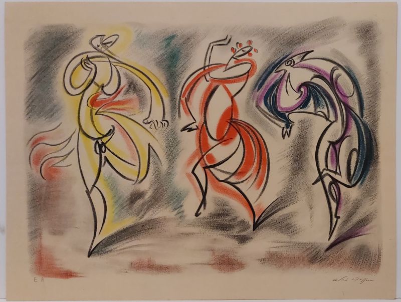 Présages (Farblithographie) - André  MASSON