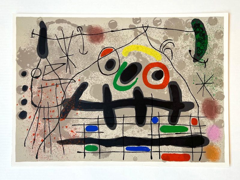 Le lézard aux plumes d'or (Lithographie) - Joan  MIRO