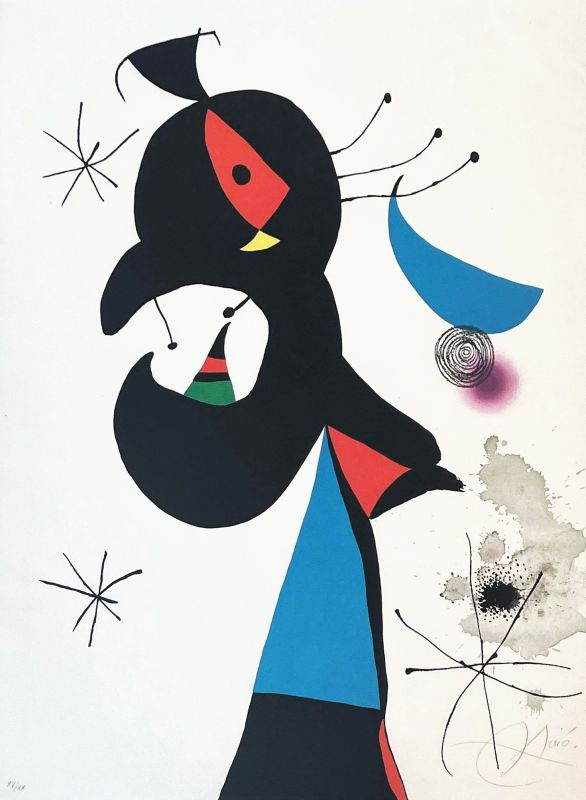 Montroig 4 (Lithographie) - Joan  MIRO