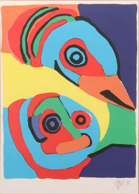 Sans titre (Farblithographie) - Karel APPEL