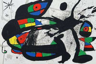 Femme-oiseau (Lithographie) - Joan  MIRO