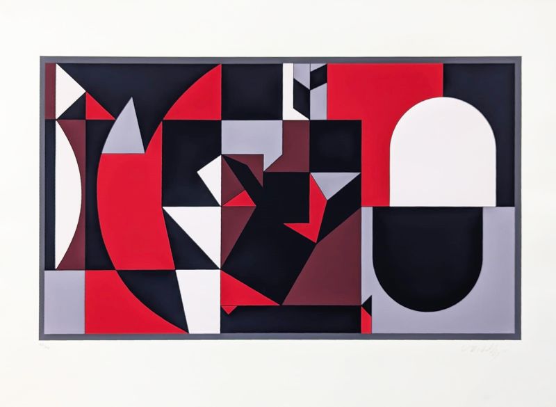 Fresko-2 (Siebdruck) - Victor  VASARELY