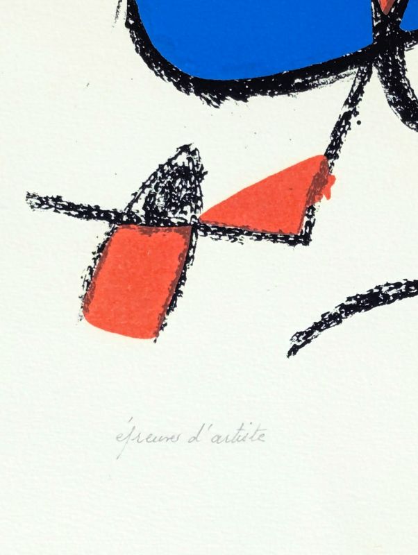 Miro Lithograph II (Planche VIII) (Farblithographie) - Joan  MIRO