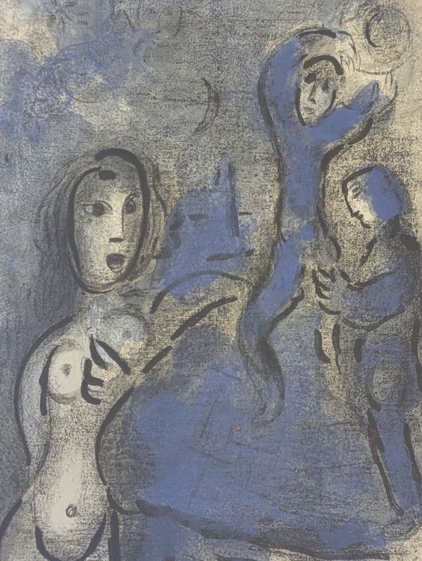 Rahab and the Spies of Jericho (Lithograph) - Marc CHAGALL