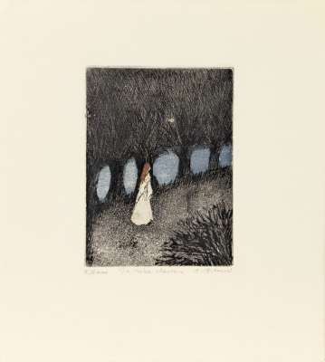 Ta robe claire (Etching and aquatint) - Annapia ANTONINI