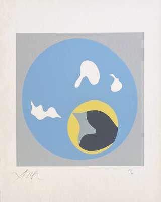 Soleil recerclé (Wood engraving) - Hans ARP