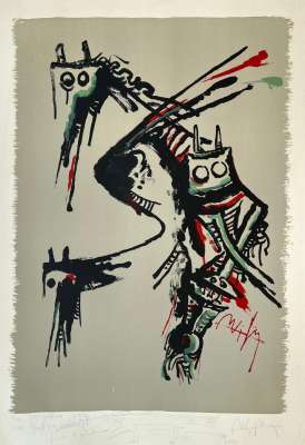 Affiche pour le Salon de Mai (Lithograph) - Wifredo LAM