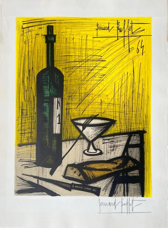 Le Pain et le Vin (Lithographie) - Bernard BUFFET