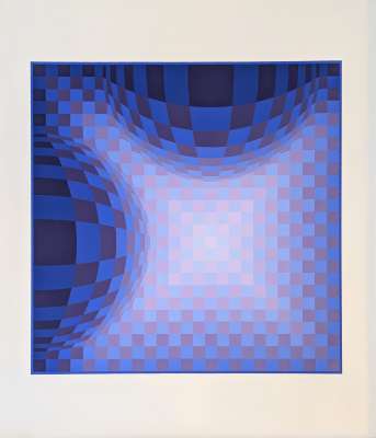 Ond DVA (Sérigraphie) - Victor  VASARELY