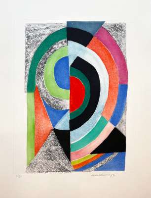 Semicircles (Etching and aquatint) - Sonia DELAUNAY