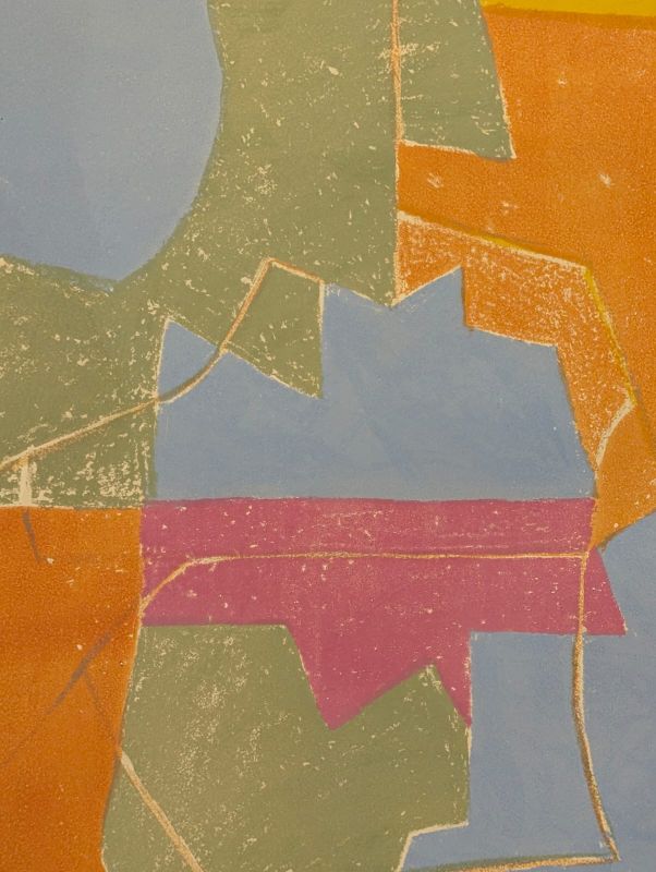 Composition rouge, verte, bleue et jaune L12 (Lithographie) - Serge  POLIAKOFF