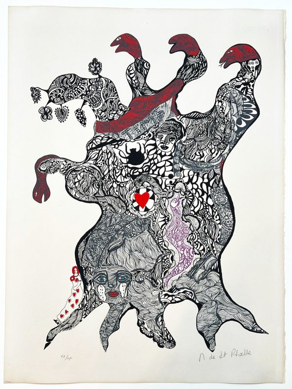 The snake headed tree (Silksreen) - Niki DE SAINT PHALLE