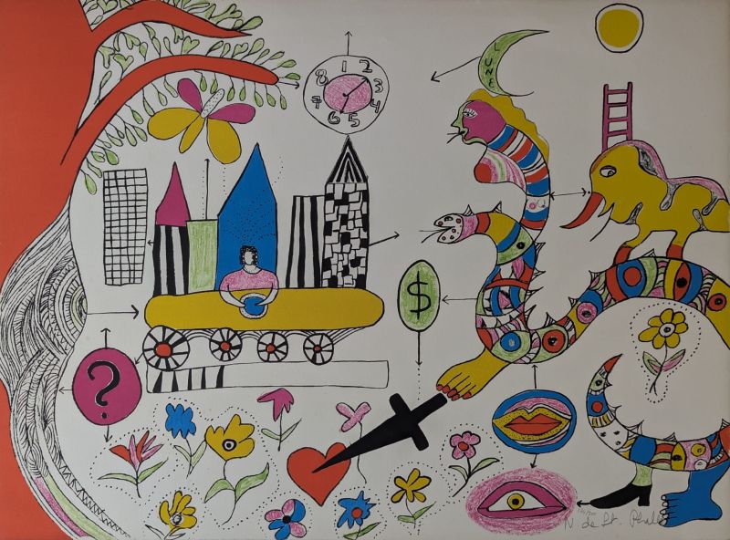 A young girl's dream (Lithograph) - Niki DE SAINT PHALLE