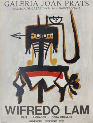 Galerie Joan Prats 1976 (Affiche) - Wifredo LAM