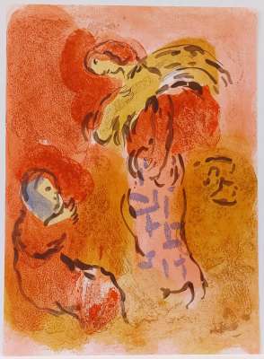 Ruth gleaner (Lithograph) - Marc CHAGALL