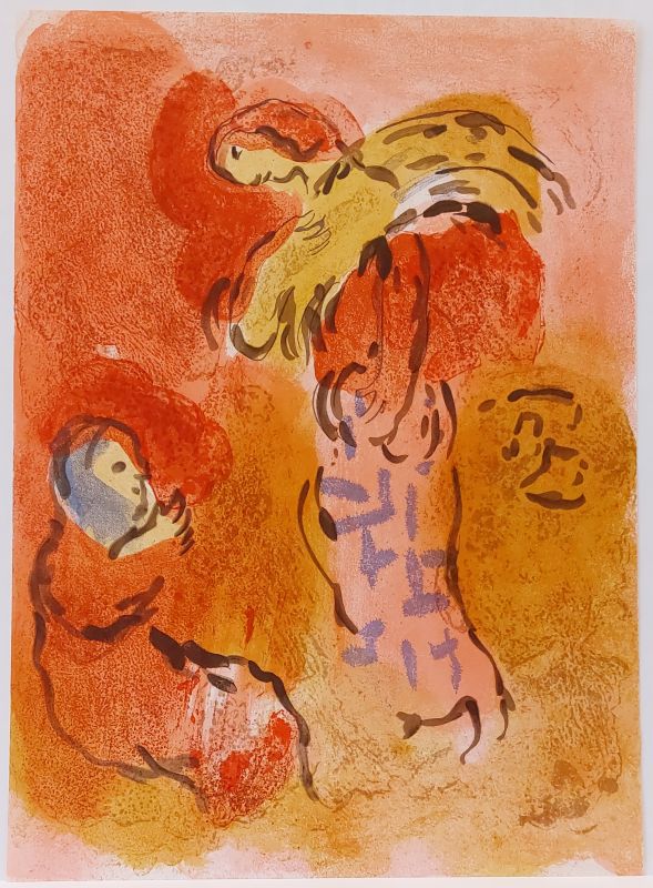 Ruth Ährenleserin (Farblithographie) - Marc CHAGALL