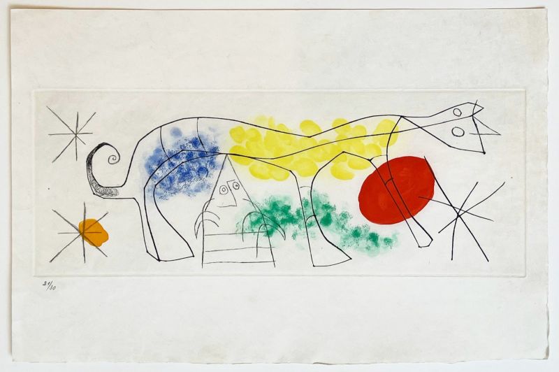 Erik Satie III (Etching and aquatint) - Joan  MIRO