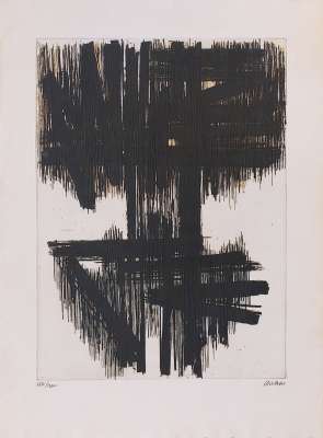 Etching VI (Engraving) - Pierre  SOULAGES