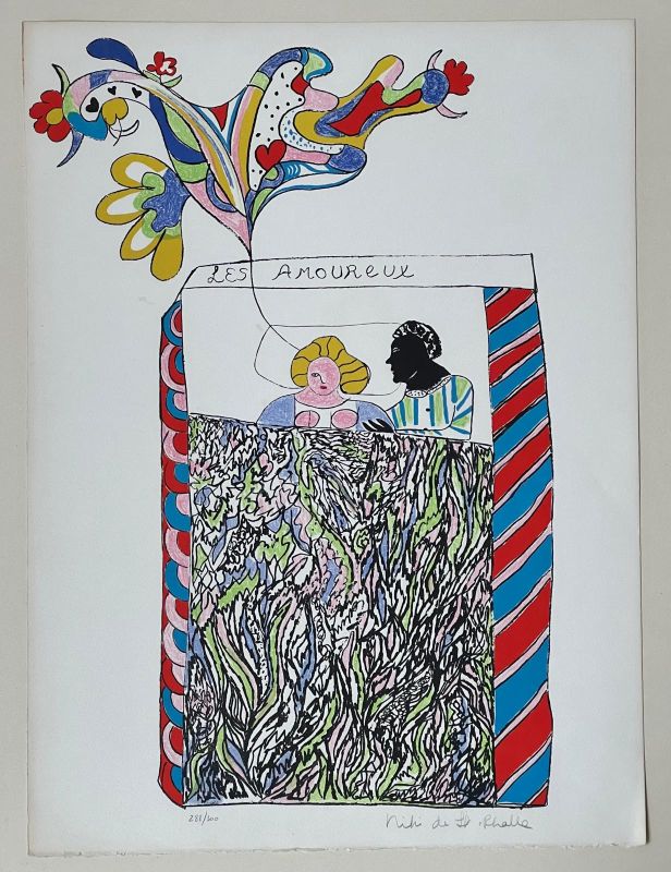 Les Amoureux (Lithograph) - Niki DE SAINT PHALLE