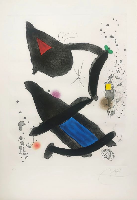 Le Roi David (Eau-forte et aquatinte) - Joan  MIRO