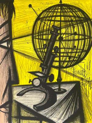 Le Microscope (Lithographie) - Bernard BUFFET